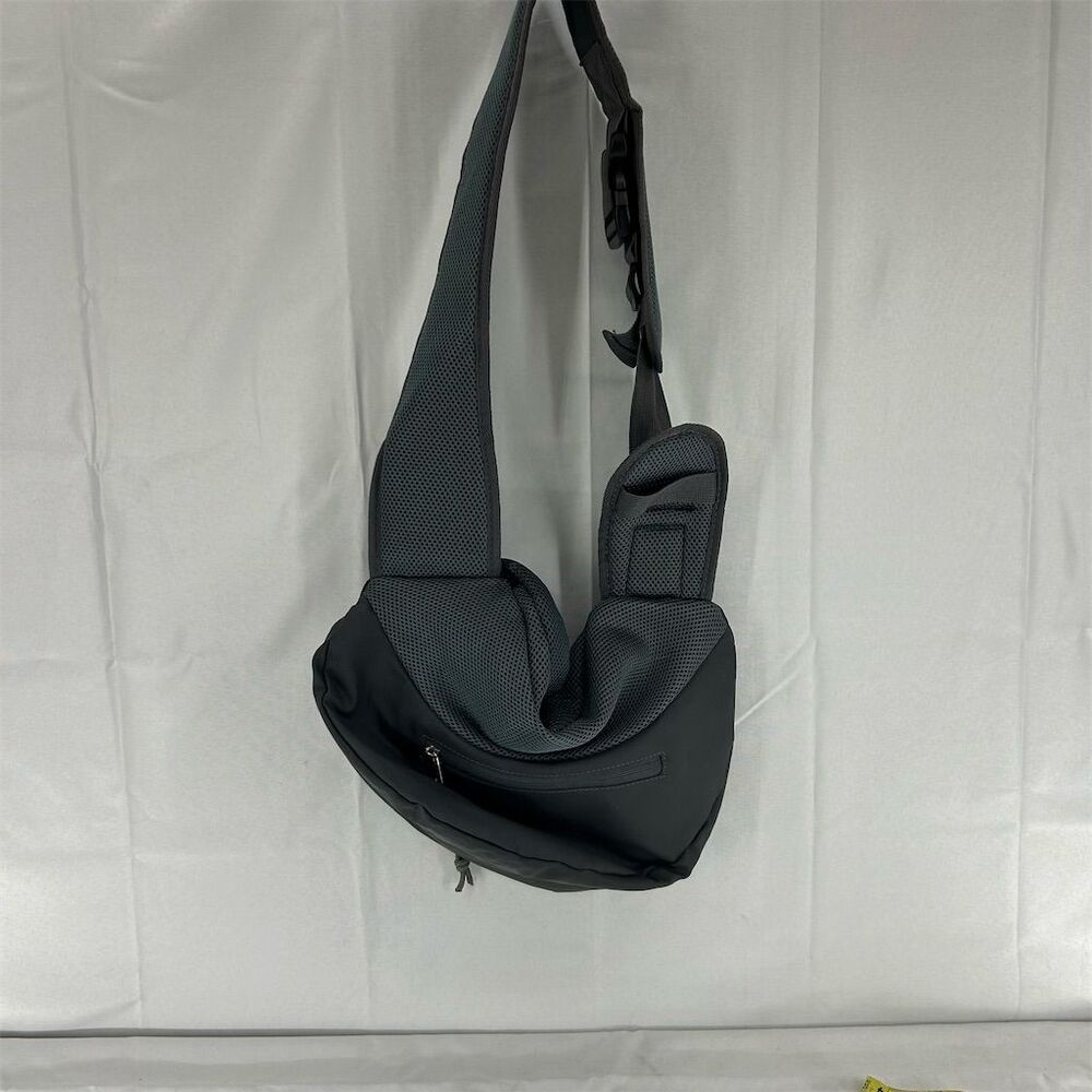 Yudodo Small Dog Sling Carrier Tote for Pets Grey